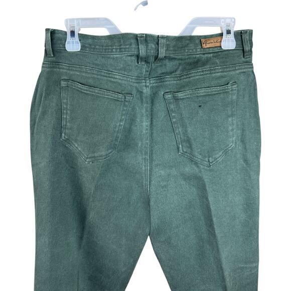 Gloria Vanderbilt Stretch Jeans Green Tapered High Rise Pants Women's Petite 16 - Picture 5 of 9